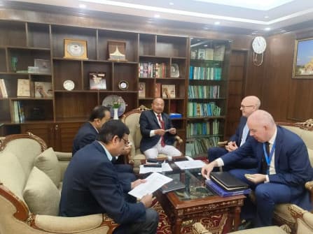 ইউরোপিয়ান ইউনিয়ন দূতাবাসের সাথে পার্বত্য প্রতিমন্ত্রীর সাক্ষাৎ